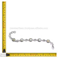 Belle bijoux Bracelet en argent sterling 925 en pierres précieuses Rainbow Moonstone